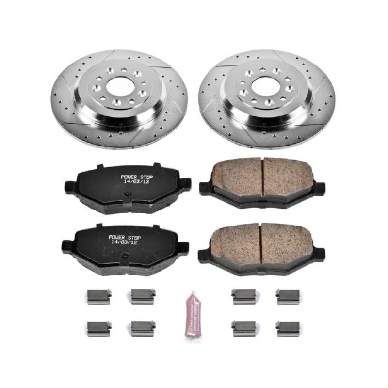 PowerStop - Power Stop 11-15 Ford Edge Rear Z23 Evolution Sport Brake Kit - K4744 - MST Motorsports