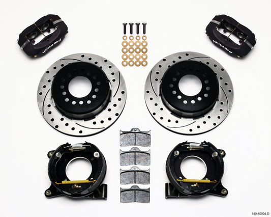 Wilwood - Wilwood Forged Dynalite P/S Park Brake Kit Drilled Chevy C-10 2.42 Offset 5-lug - 140-10094-D - MST Motorsports