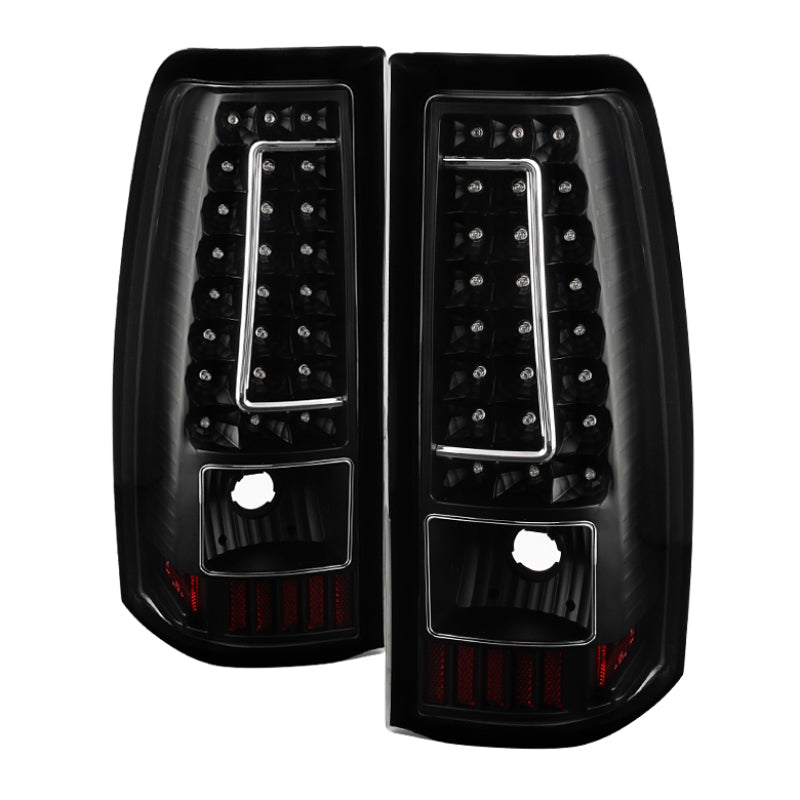 Spyder Auto - Xtune Chevy Silverado 1500-2500-3500 03-06 C-Shape LED Tail Lights Black ALT-ON-CS03-G2-LED-BK - 5081261 - MST Motorsports