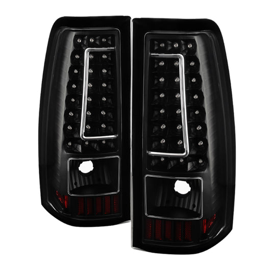 Spyder Auto - Xtune Chevy Silverado 1500-2500-3500 03-06 C-Shape LED Tail Lights Black ALT-ON-CS03-G2-LED-BK - 5081261 - MST Motorsports