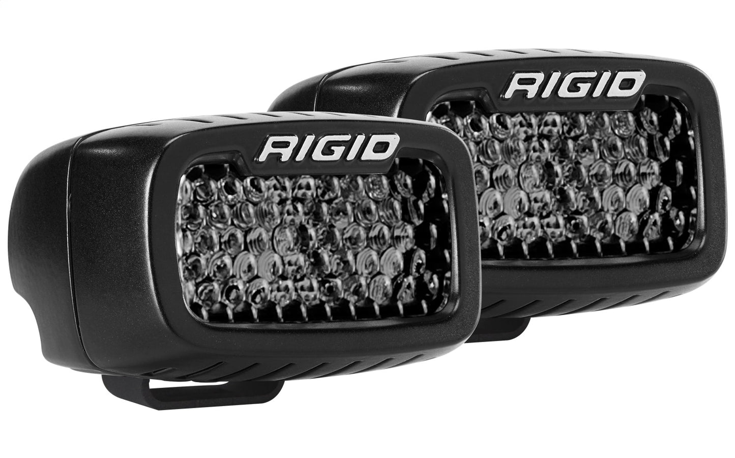 RIGID Industries - RIGID SR-M Series PRO Midnight Edition, Spot Diffused, Surface Mount, Pair - 902513BLK - MST Motorsports