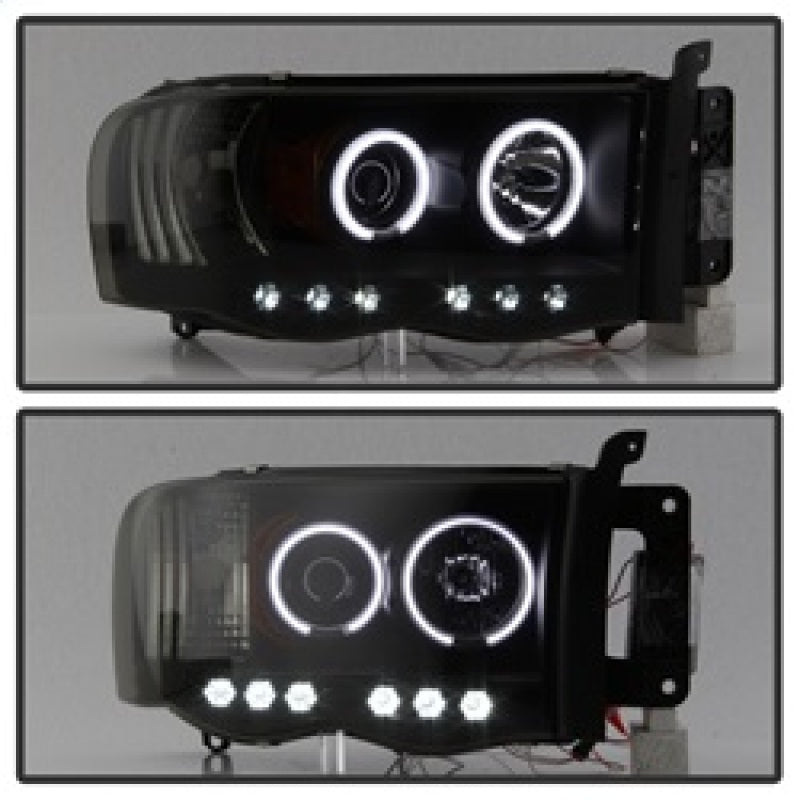 Spyder Auto - Projector Headlights - CCFL Halo - LED - Black Smoke - High H1 - Low H1 - 5078797 - MST Motorsports