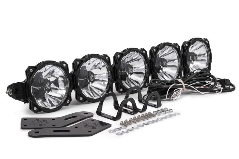 KC HiLiTES - Gravity LED Pro6 Polaris RZR 5-Light Combo LED Light Bar - 91309 - 91309 - MST Motorsports