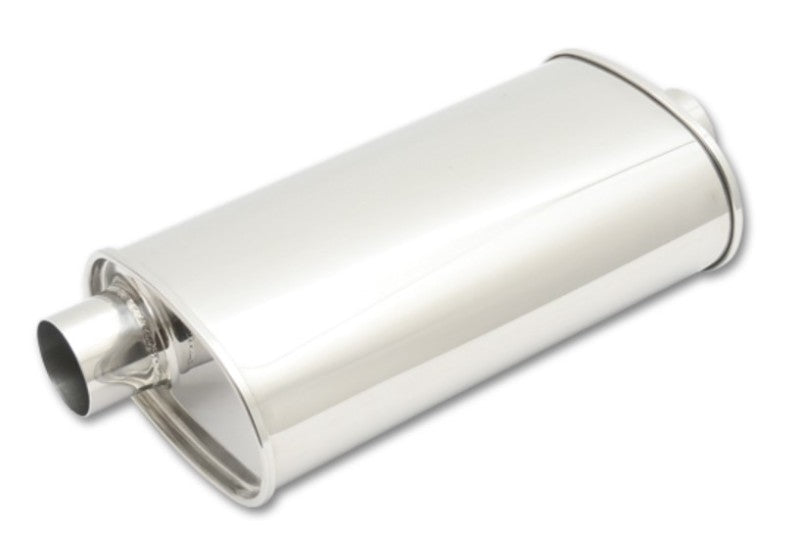 Vibrant - STREETPOWER Oval Muffler, 3.50" inlet/outlet (Offset-Center) - 1133 - MST Motorsports