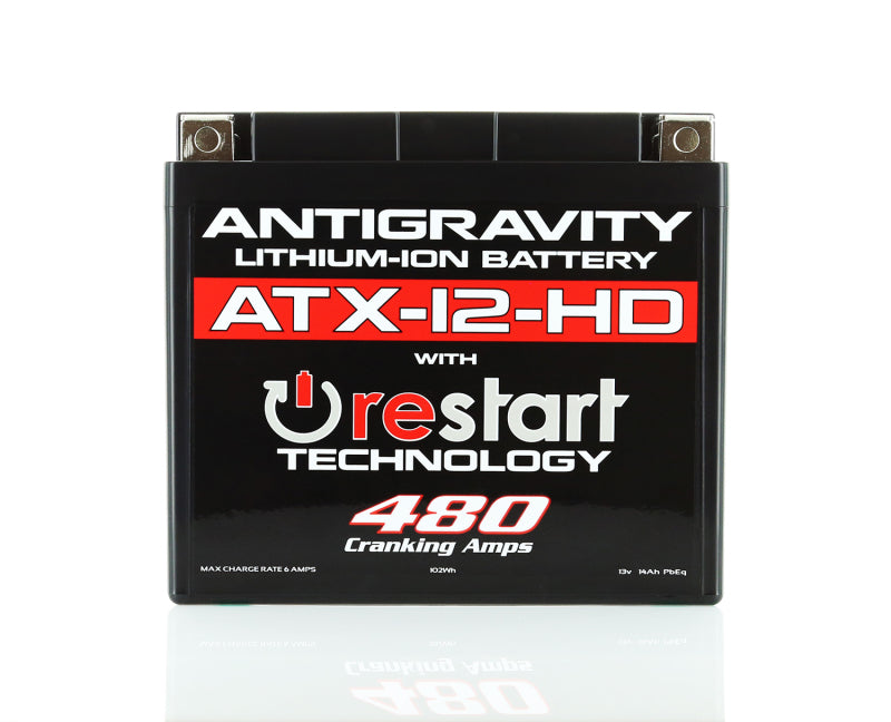 Antigravity Batteries - Antigravity YTX12 Lithium Battery w/Re-Start - AG-ATX12-RS - MST Motorsports