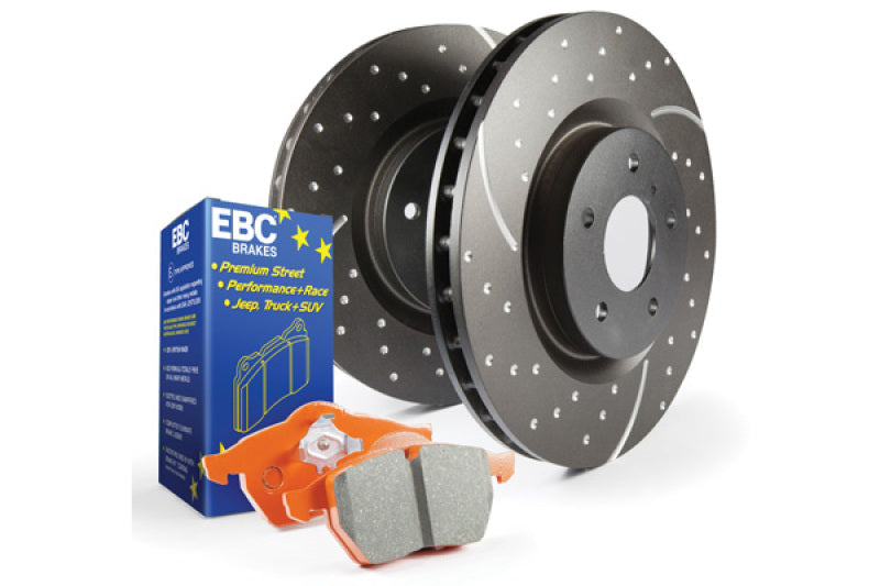 EBC Brakes - GD sport rotors, wide slots for cooling to reduce temps preventing brake fade. - S8KR1089 - MST Motorsports