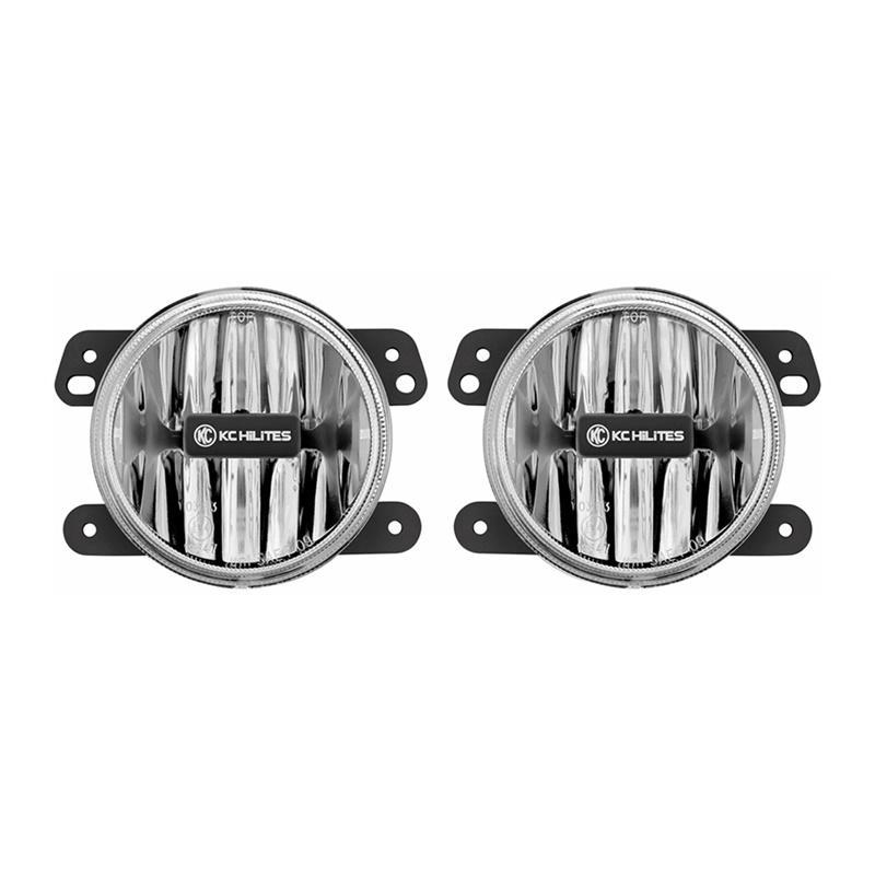 KC HiLiTES - Gravity LED G4 Fog Light Pair Pack System for 2010-2018 Jeep JK - 497 - 497 - MST Motorsports