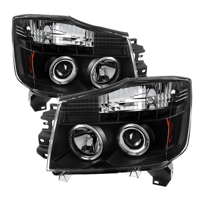 Spyder Auto - Projector Headlights - LED Halo - LED - Black - High H1 - 5011572 - MST Motorsports