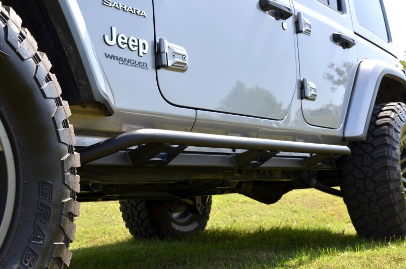 N-Fab - N-Fab Trail Slider Steps 18-20 Jeep Wrangler JL 4 Door SUV - SRW - Textured Black - TSJ184-TX - MST Motorsports