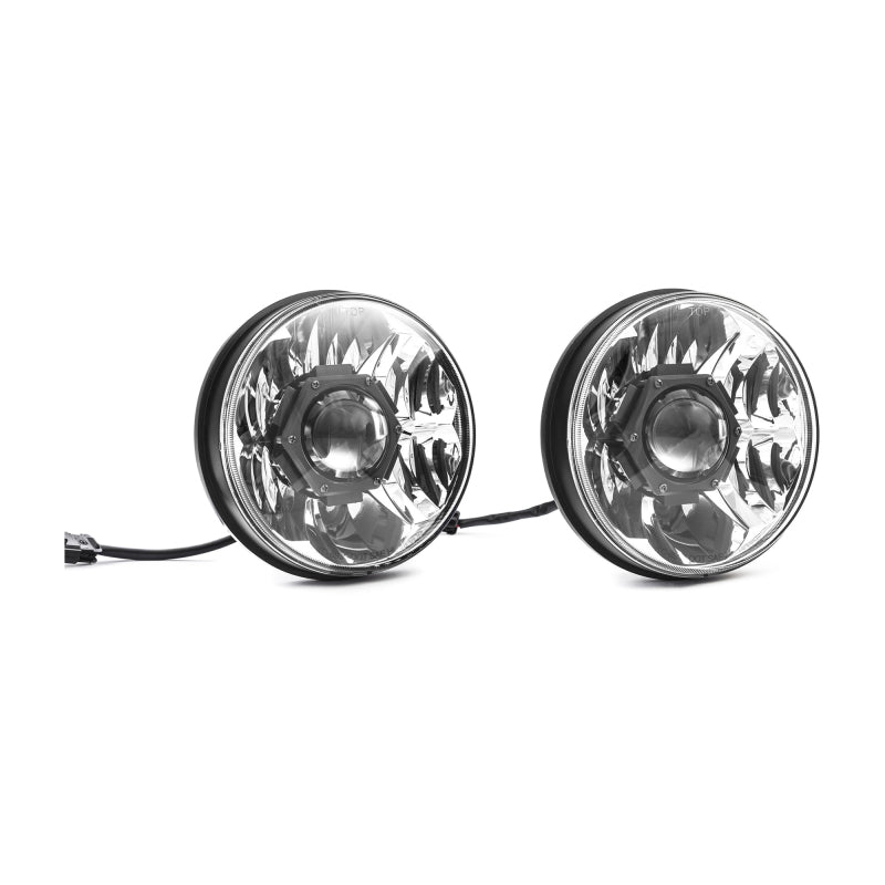 KC HiLiTES - Gravity LED Pro 7" Headlight DOT Jeep JK 07-18 Pair Pack System - KC 42341 - 42341 - MST Motorsports