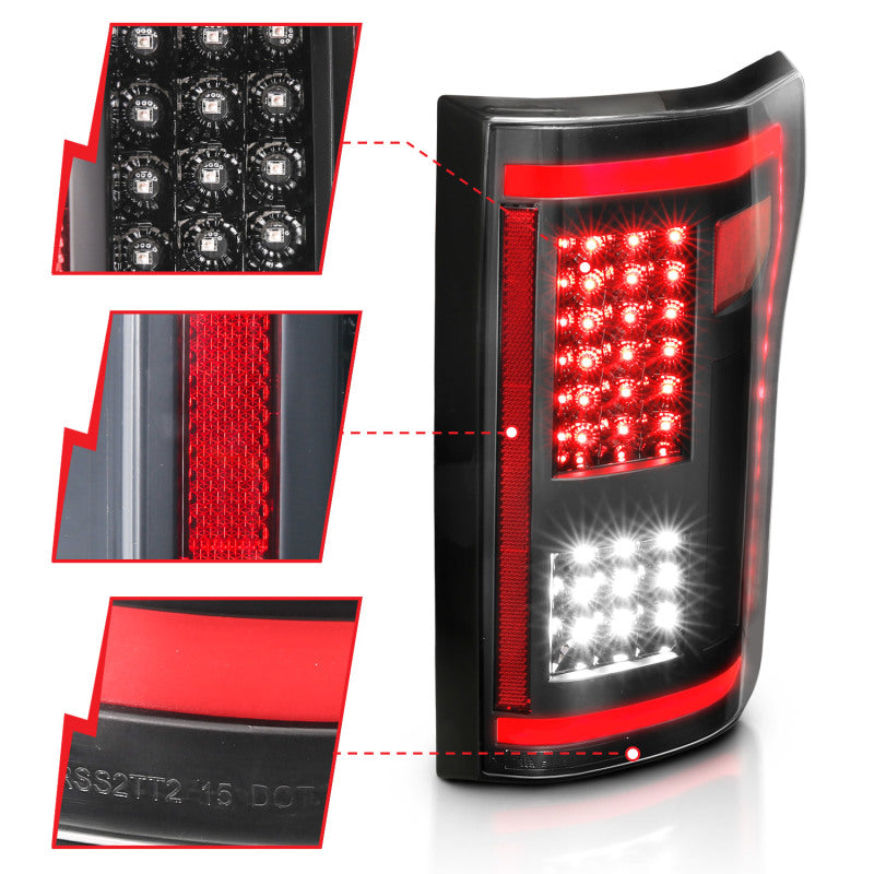 ANZO - LED Taillights Black w/ Sequential - 311293 - MST Motorsports