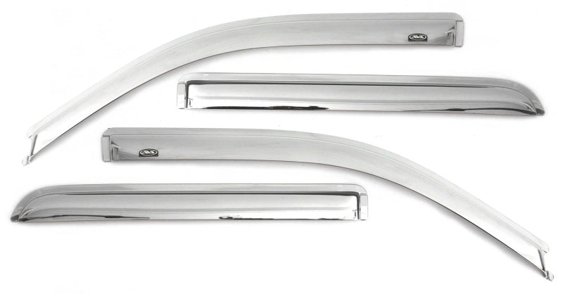 AVS - AVS 15-18 Cadillac Escalade ESV Ventvisor Outside Mount Front & Rear Window Deflectors 4pc - Chrome - 684966 - MST Motorsports