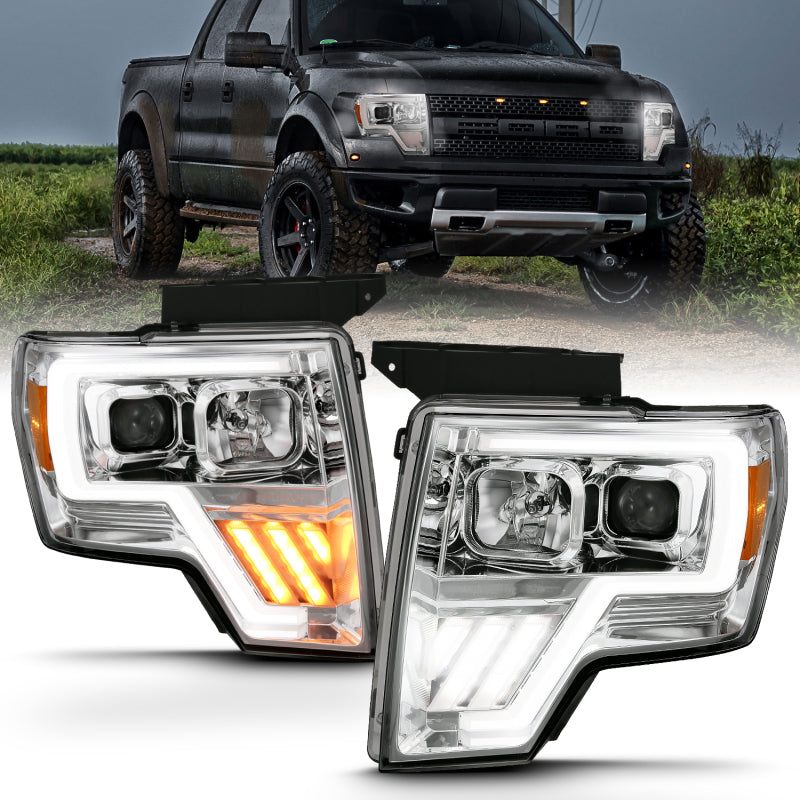 ANZO - Projector Light Bar G4 Switchback Headlight Chrome Amber - 111470 - MST Motorsports