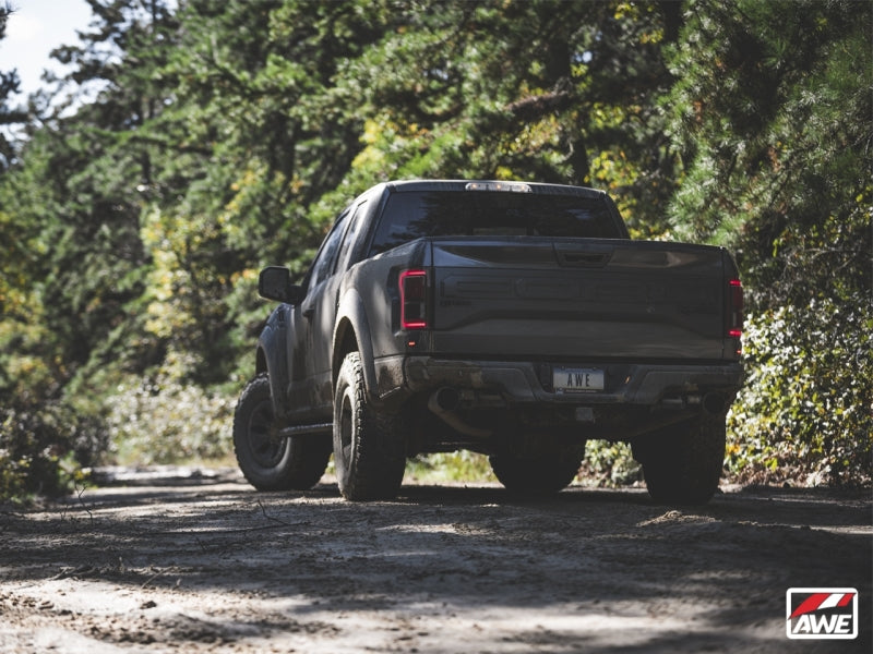 AWE Tuning - AWE Tuning 2017+ Ford Raptor 0 FG Performance Exhaust System - w/ Diamond Black Tips - 3015-33106 - MST Motorsports