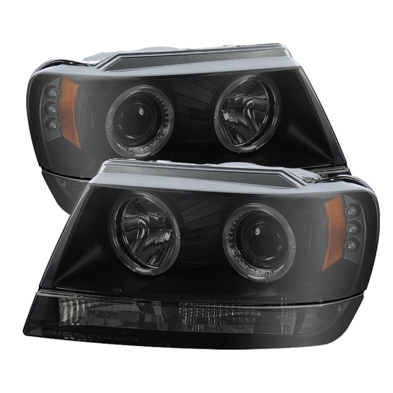 Spyder Auto - Projector Headlights - LED Halo - LED - Black Smoke - - 5078568 - MST Motorsports