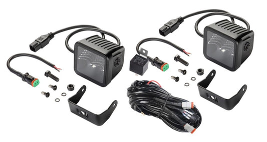 Hella - Hella Universal Black Magic 3.2in L.E.D. Cube Kit - Flood Beam (Short Range) - 358176811 - MST Motorsports