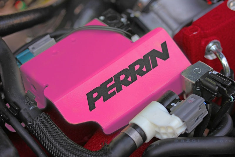 Perrin Performance - Perrin 2008+ STI Boost Control Solenoid Cover (Cartridge Type EBCS) - Hyper Pink - PSP-ENG-161HP - MST Motorsports