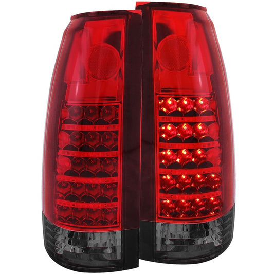 ANZO - Tail Light Assembly; LED; Red/Smoke Lens; Red Reflector; Pair; - 311157 - MST Motorsports