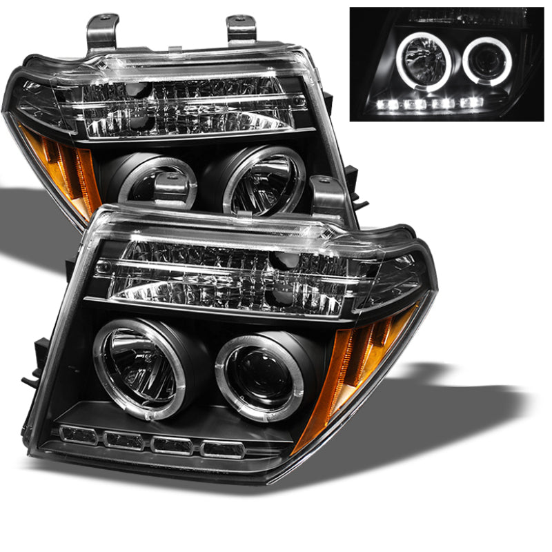 Spyder Auto - Projector Headlights - LED Halo - LED - Black - High H1 - Low H1 - 5011527 - MST Motorsports