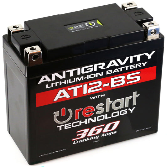 Antigravity Batteries - Antigravity YT12-BS Lithium Battery w/Re-Start - AG-AT12BS-RS - MST Motorsports