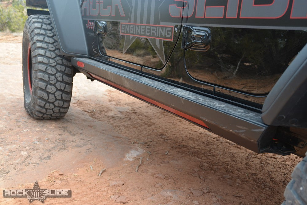 Rock Slide Engineering - Step Slider Skid Plate Kit for 18-Pres Jeep JL 4 Door Rock Slide Engineering - AX-SS-SP-JL4 - MST Motorsports