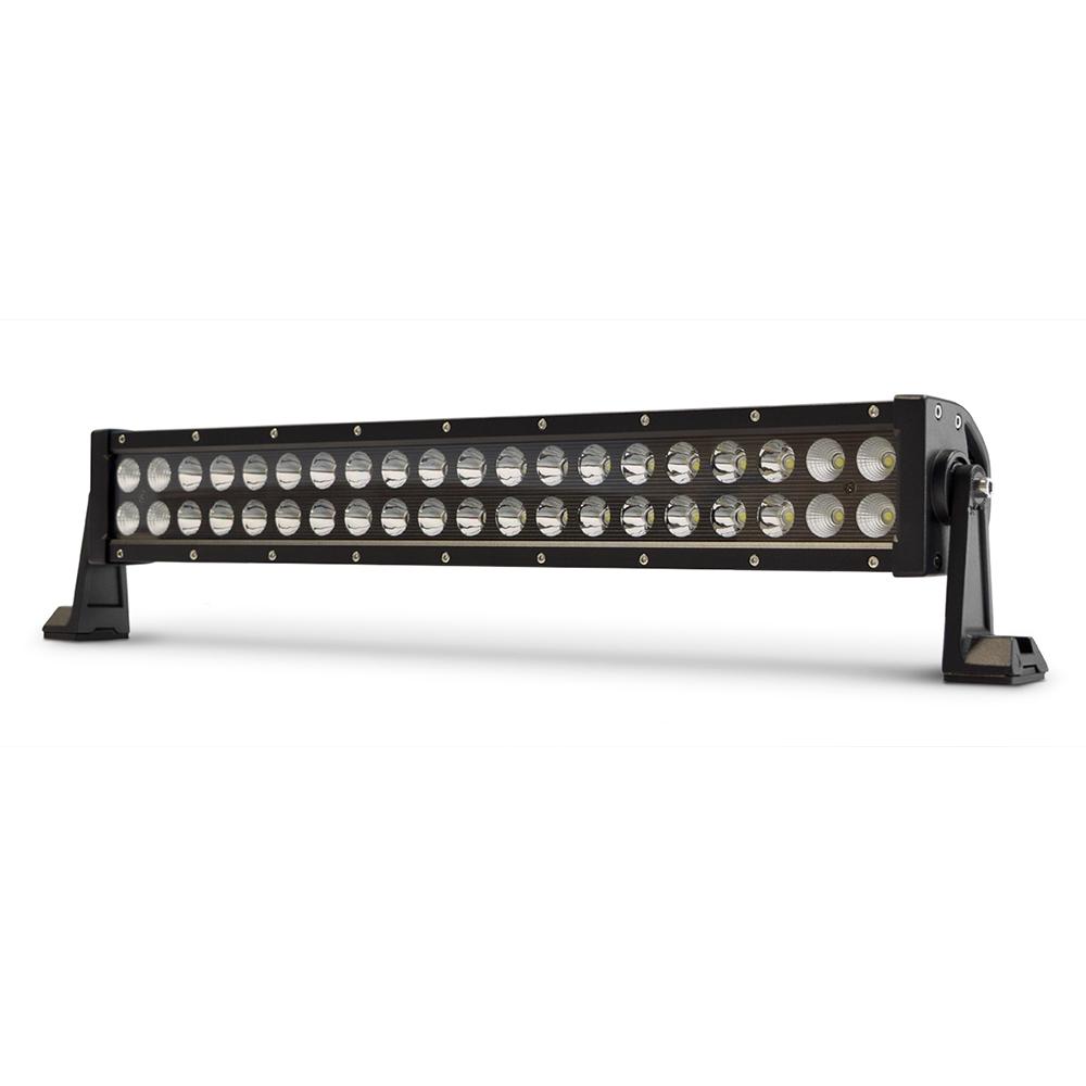 DV8 Offroad - 20 in. Dual Row LED Light Bar; Black Face - BR20E120W3W - MST Motorsports