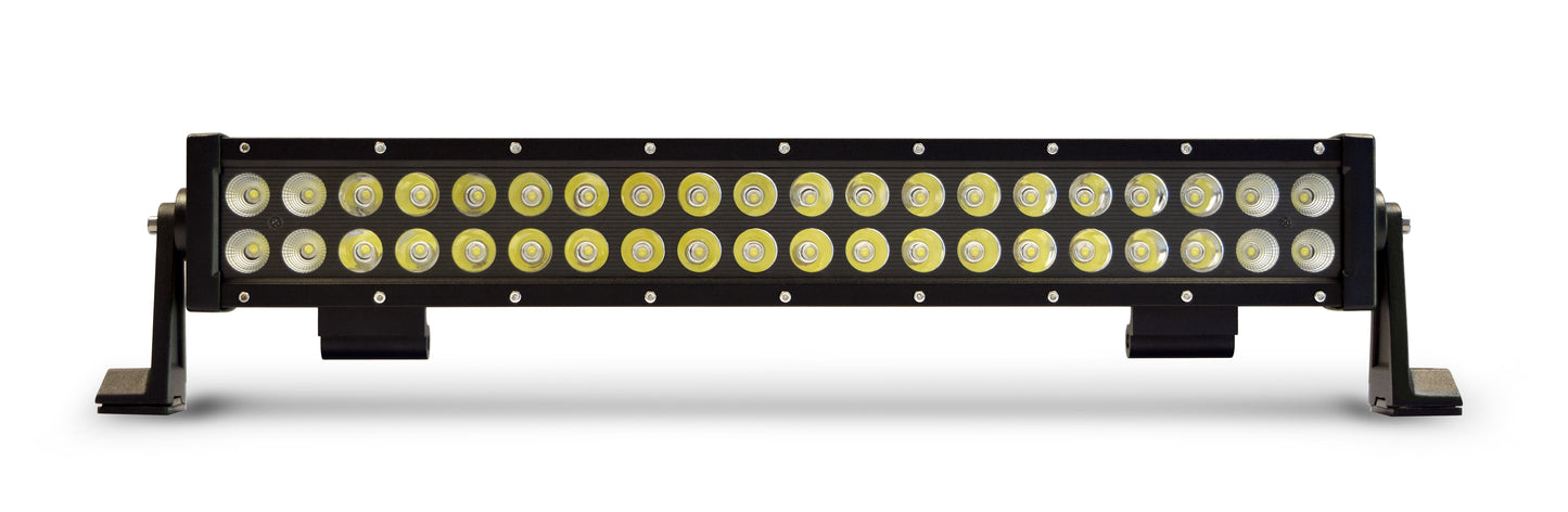 DV8 Offroad - 20 in. Dual Row LED Light Bar; Black Face - BR20E120W3W - MST Motorsports