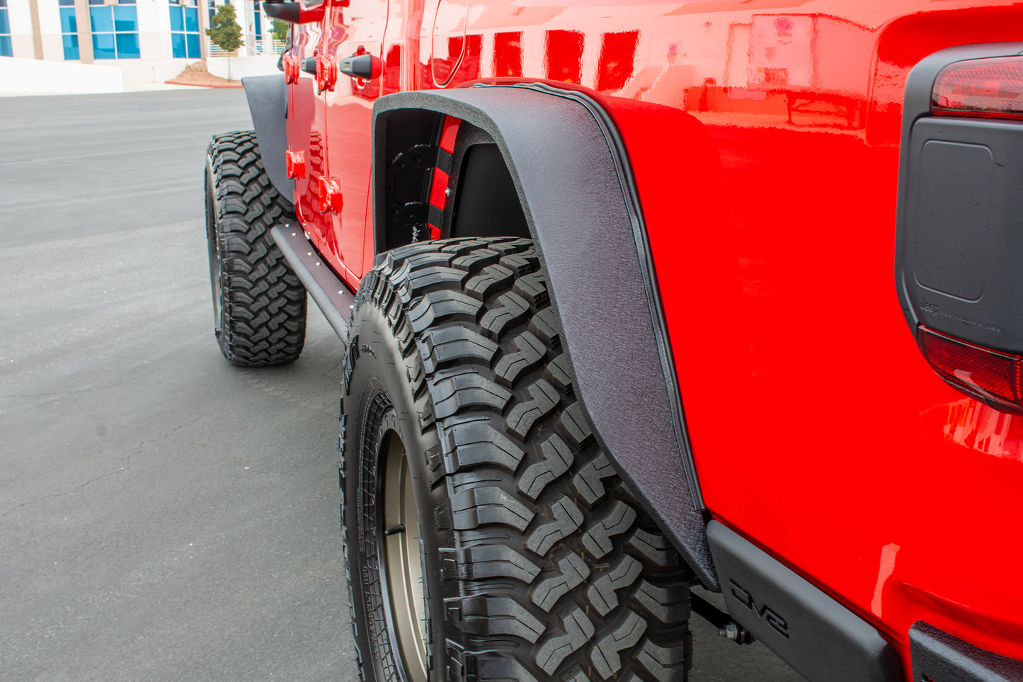 DV8 Offroad - Jeep JT Fender Flares; Slim; Front & Rear - FDGL-01 - MST Motorsports