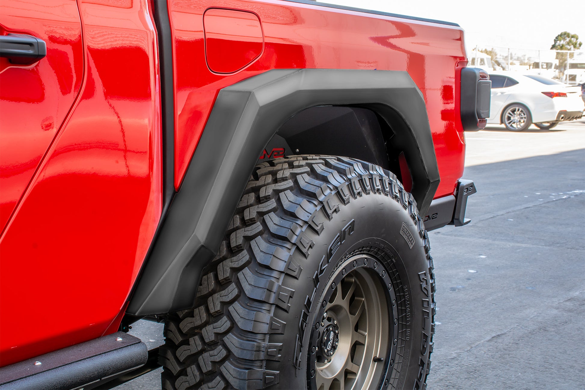 DV8 Offroad - Jeep JT Fender Flares; Armor; Front & Rear - FDGL-02 - MST Motorsports