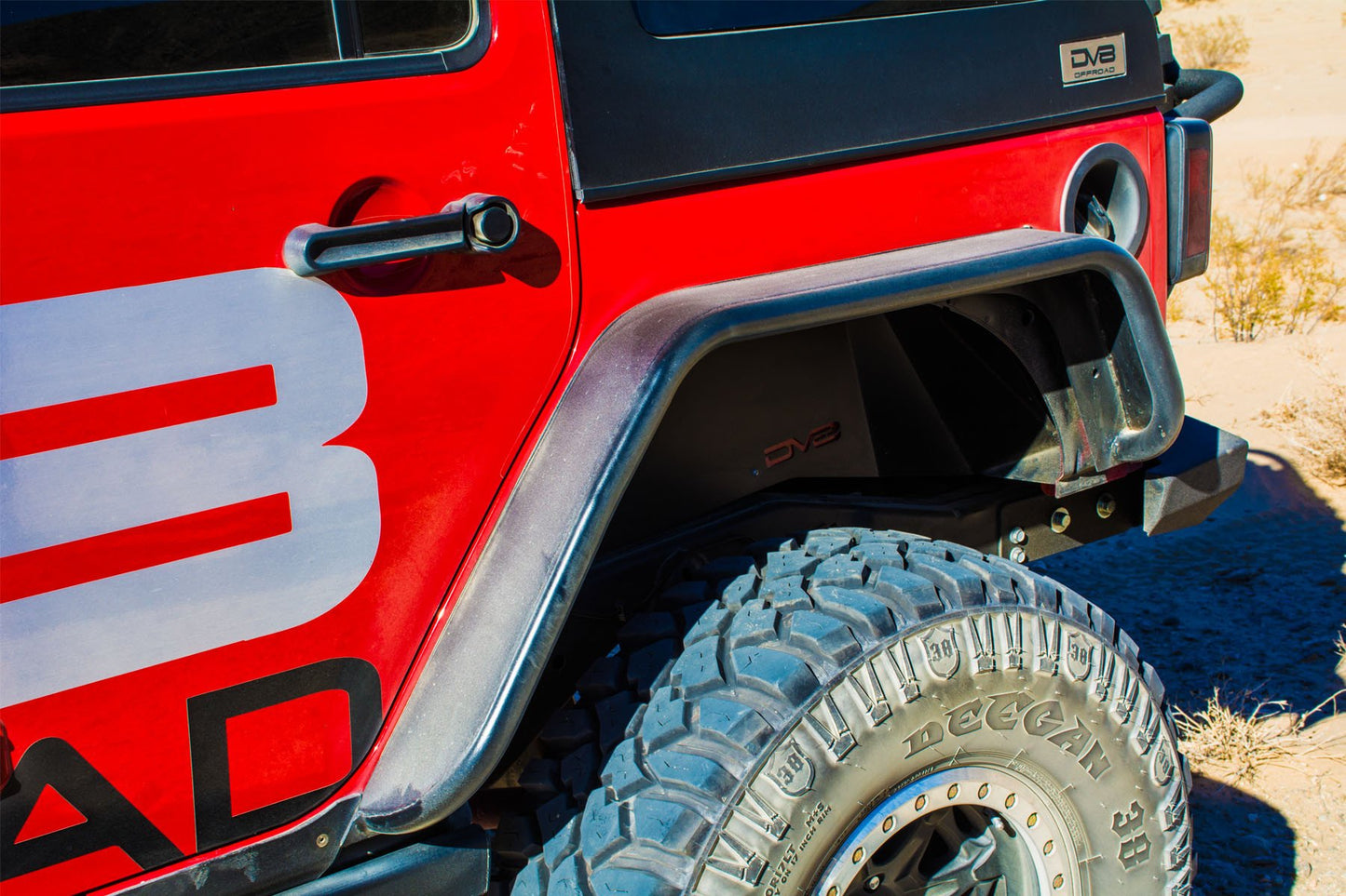 DV8 Offroad - 07-18 Jeep JK Fender Flares; Wide; Front & Rear - FENDB-02 - MST Motorsports