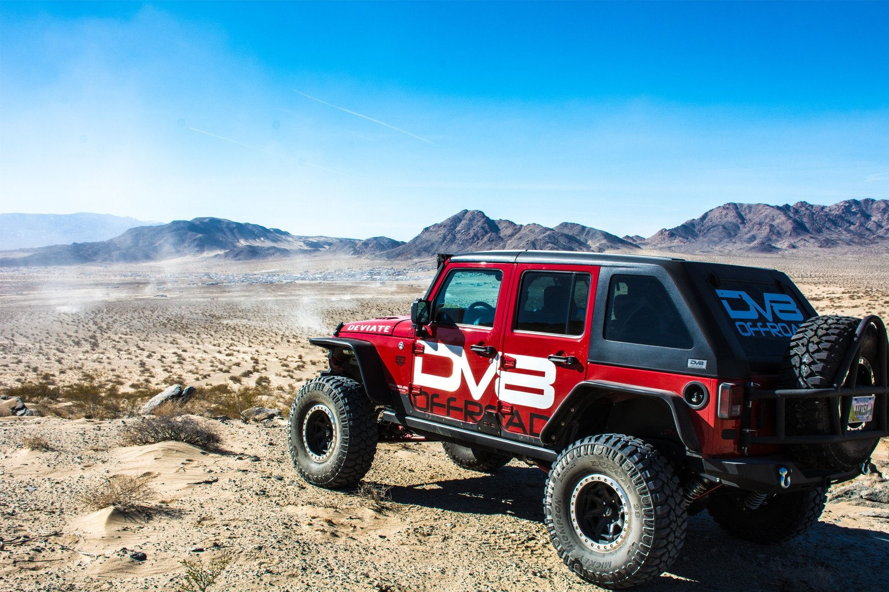 DV8 Offroad - 07-18 Jeep JK Fender Flares; Wide; Front & Rear - FENDB-02 - MST Motorsports