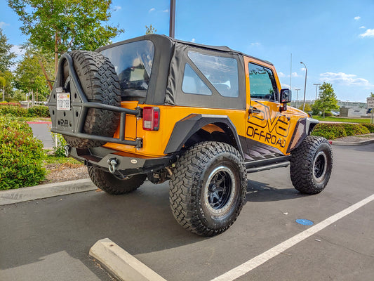 DV8 Offroad - 07-18 Jeep JK Fender Flares; Armor; Front & Rear - FENDB-09 - MST Motorsports