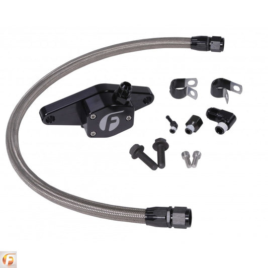 Fleece Performance - Fleece Performance 94-98 12V Coolant Bypass Kit w/ Stainless Steel Braided Line - FPE-CLNTBYPS-CUMMINS-12V-SS - MST Motorsports