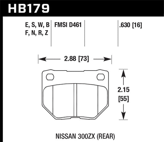 Hawk Performance - Hawk 06-07 WRX DTC-30 Rear Race Pads - HB179W.630 - MST Motorsports