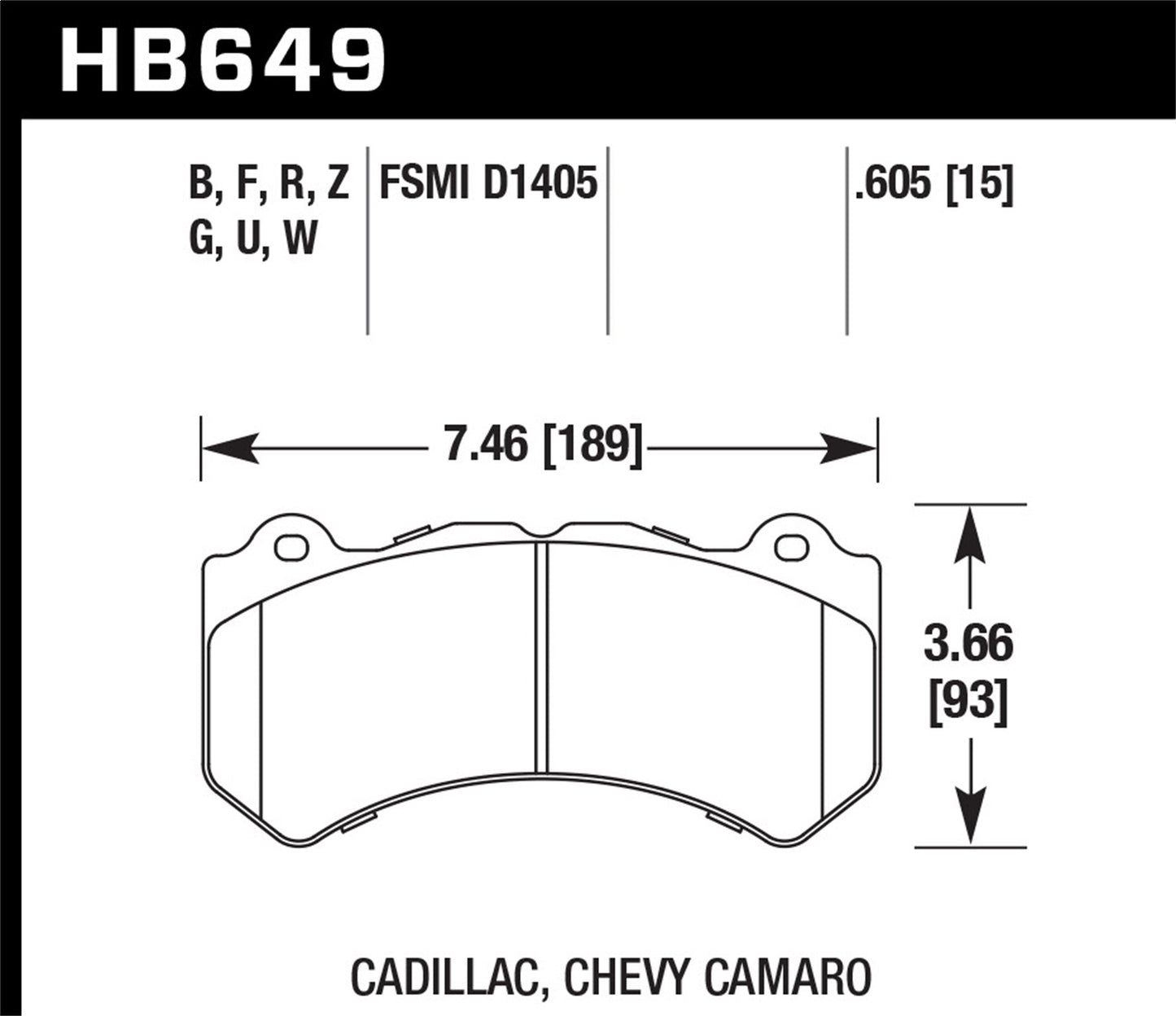 Hawk Performance - Hawk 08-12 Cadillac CTS-V / 12 Jeep Grand Cherokee (WK2) SRT8 DTC-30 Front Race Brake Pads - HB649W.605 - MST Motorsports