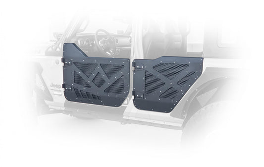 DV8 Offroad - 18+ Jeep JL & 20+ Jeep JT Half Door with Aluminum Mesh; Front - HDJL-01F - MST Motorsports