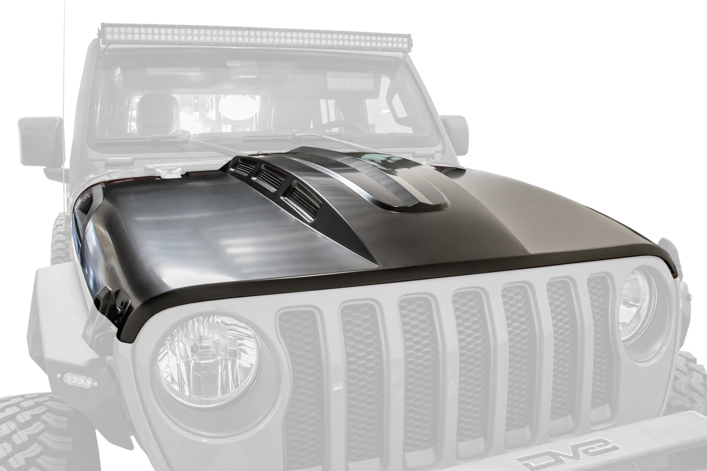 DV8 Offroad - 18+ Jeep JL & 20 Jeep JT Hood; Heat Dispersion - HDMBJL-01 - MST Motorsports