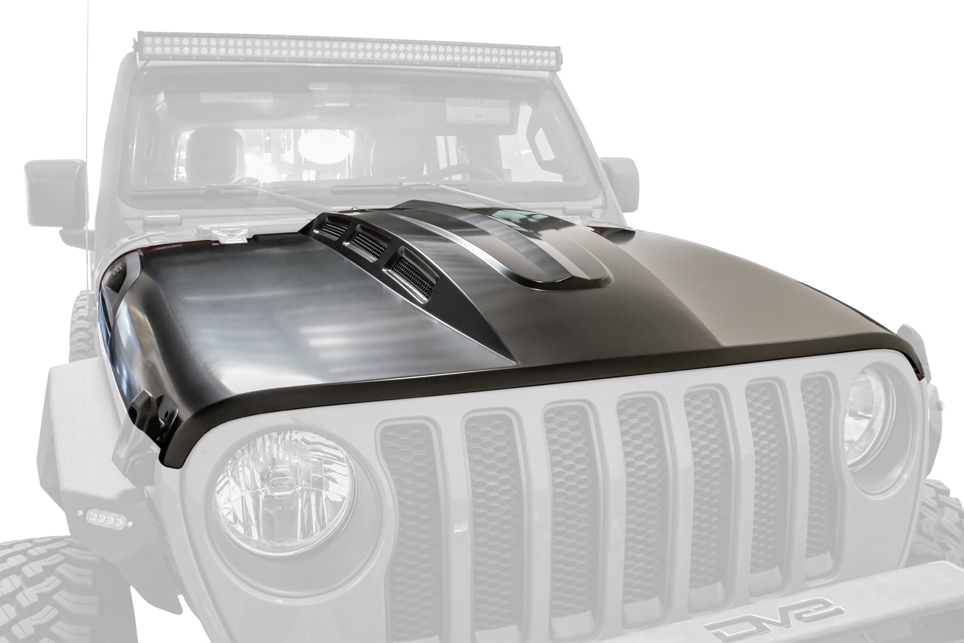 DV8 Offroad - 18+ Jeep JL & 20 Jeep JT Hood; Heat Dispersion - HDMBJL-01 - MST Motorsports