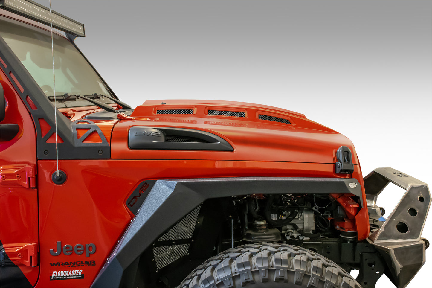 DV8 Offroad - 18+ Jeep JL & 20 Jeep JT Hood; Heat Dispersion - HDMBJL-01 - MST Motorsports