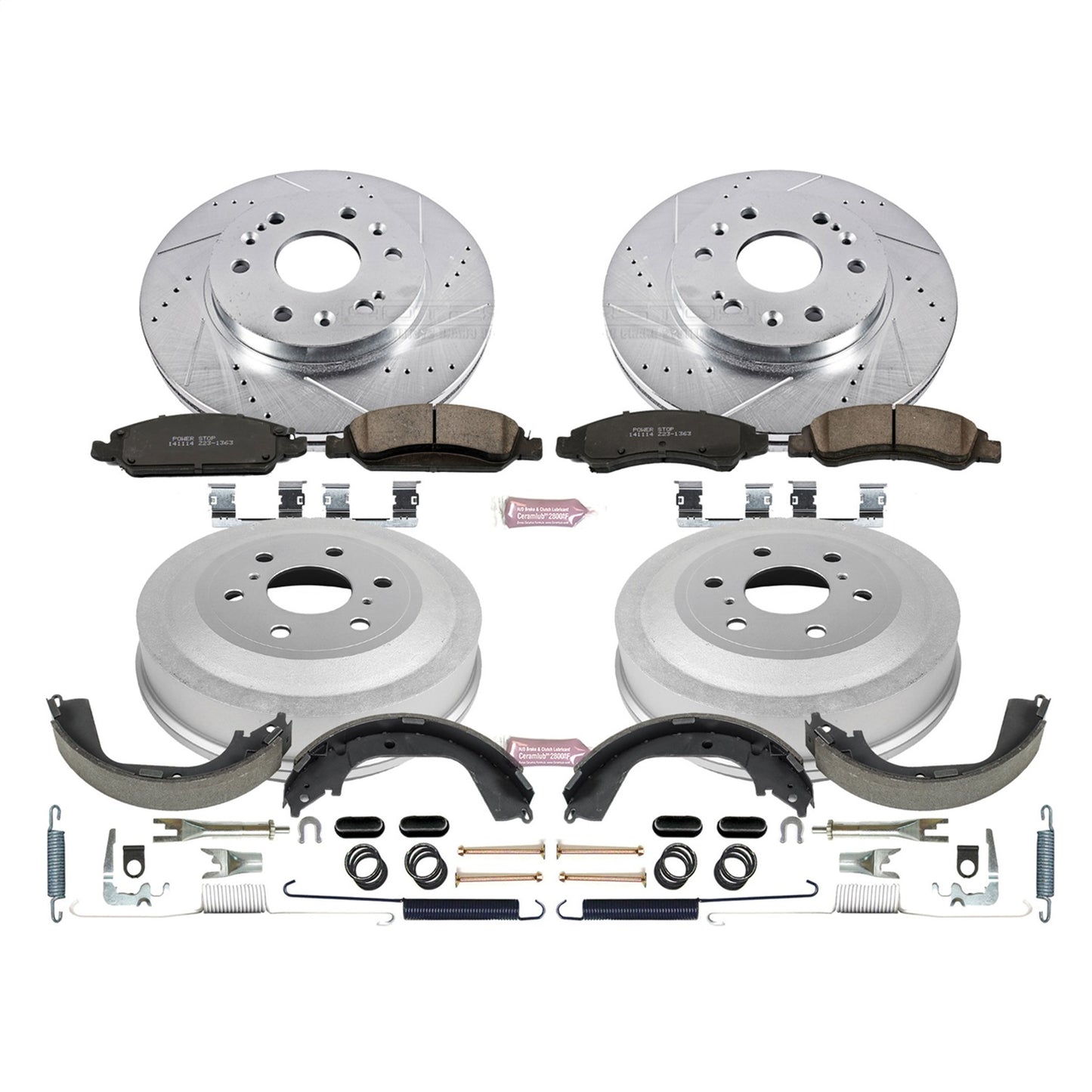 PowerStop - Power Stop 09-13 Chevrolet Silverado 1500 Front & Rear Z23 Evolution Sport Brake Kit - K15263DK - MST Motorsports