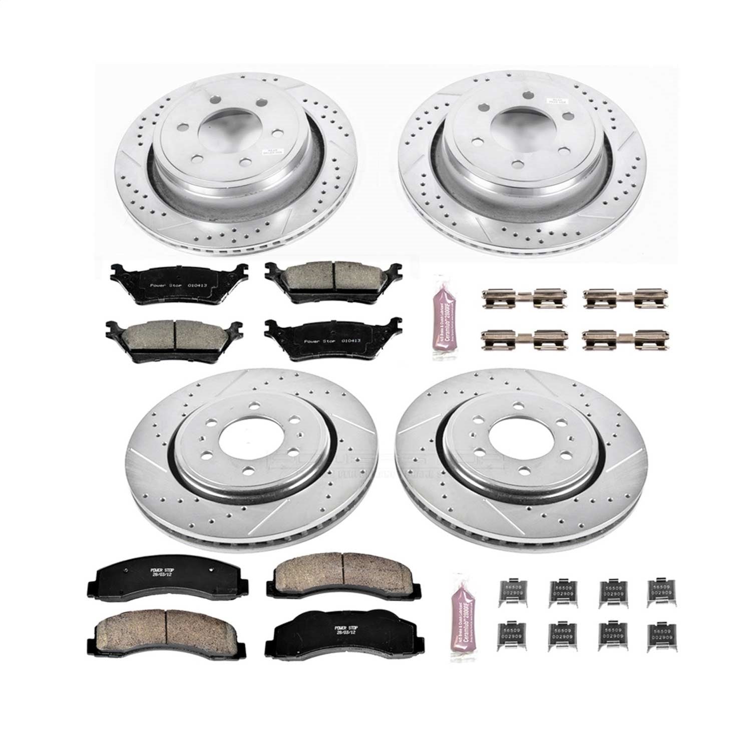 PowerStop - Power Stop 12-18 Ford F-150 Front & Rear Z23 Evolution Sport Brake Kit - K6268 - MST Motorsports