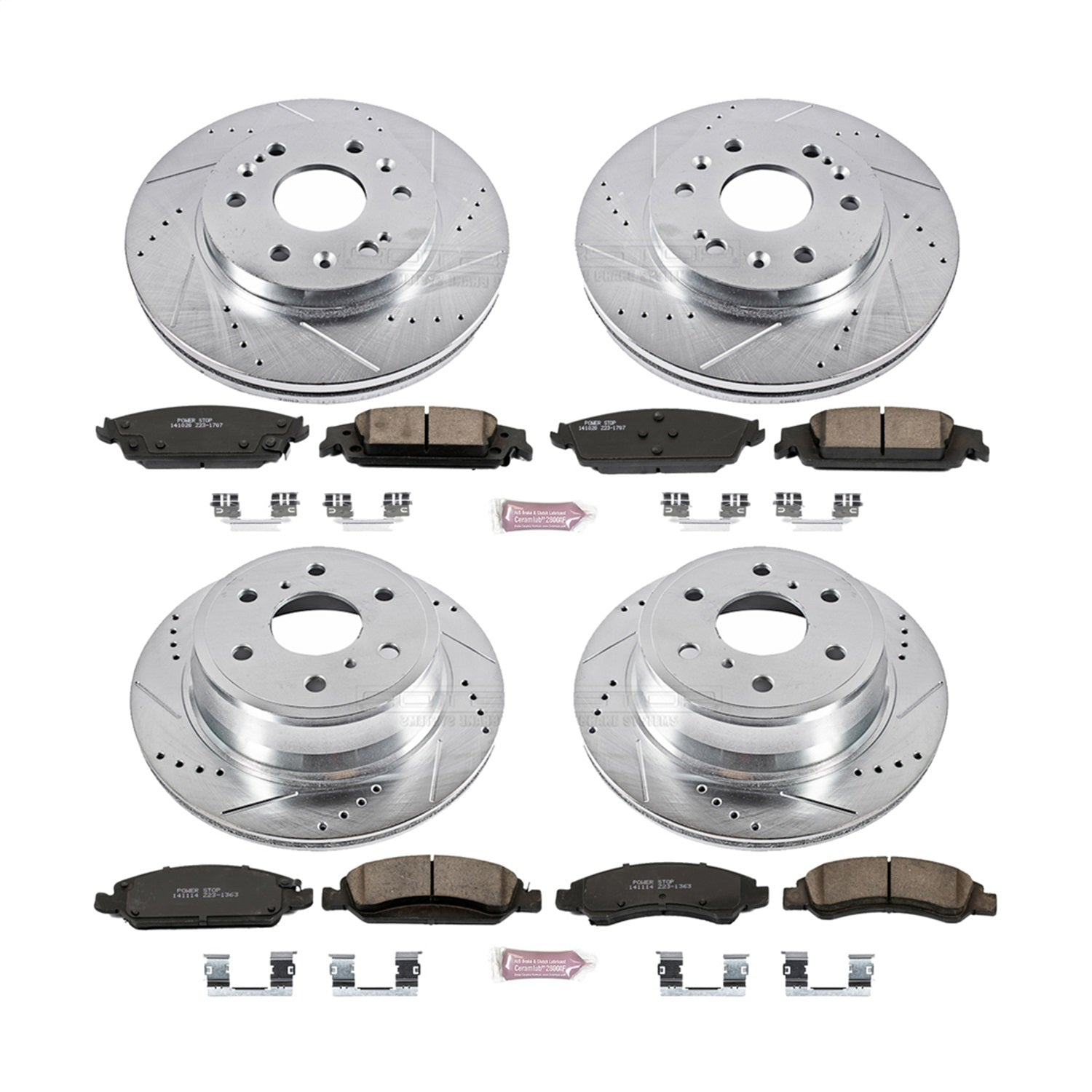 PowerStop - Power Stop 15-19 Cadillac Escalade Front & Rear Z23 Evolution Sport Brake Kit - K6560 - MST Motorsports