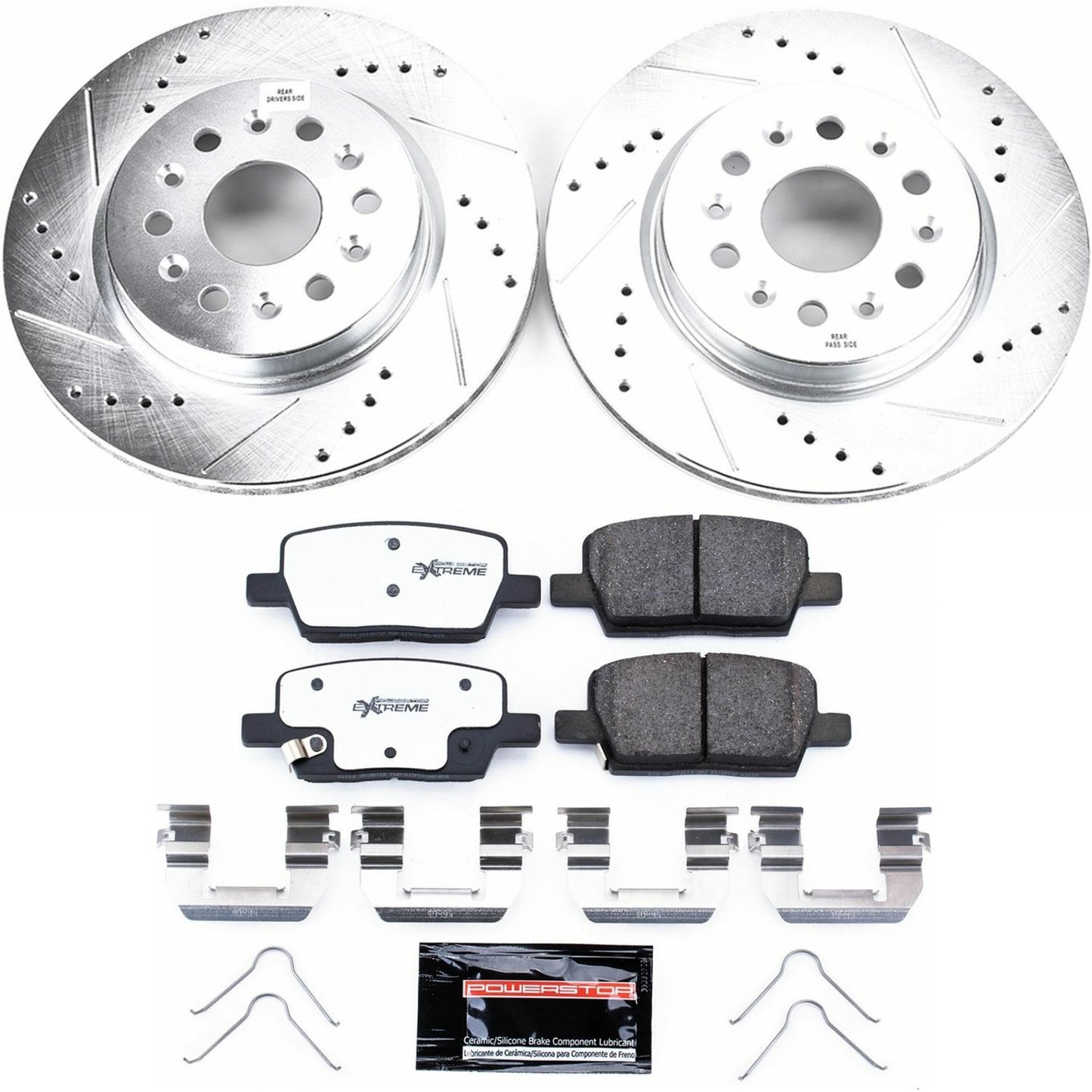 PowerStop - Power Stop 18-19 Buick Enclave Rear Z26 Street Warrior Brake Kit - K7411-26 - MST Motorsports