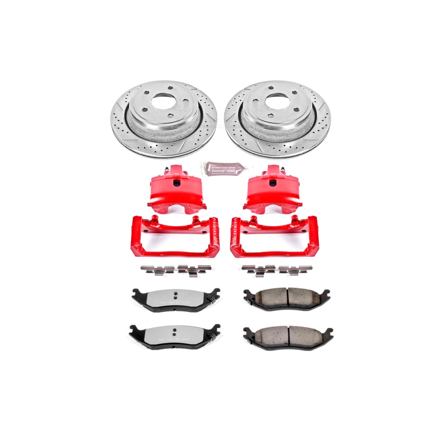 PowerStop - Power Stop 07-09 Chrysler Aspen Rear Z36 Truck & Tow Brake Kit w/Calipers - KC2172-36 - MST Motorsports