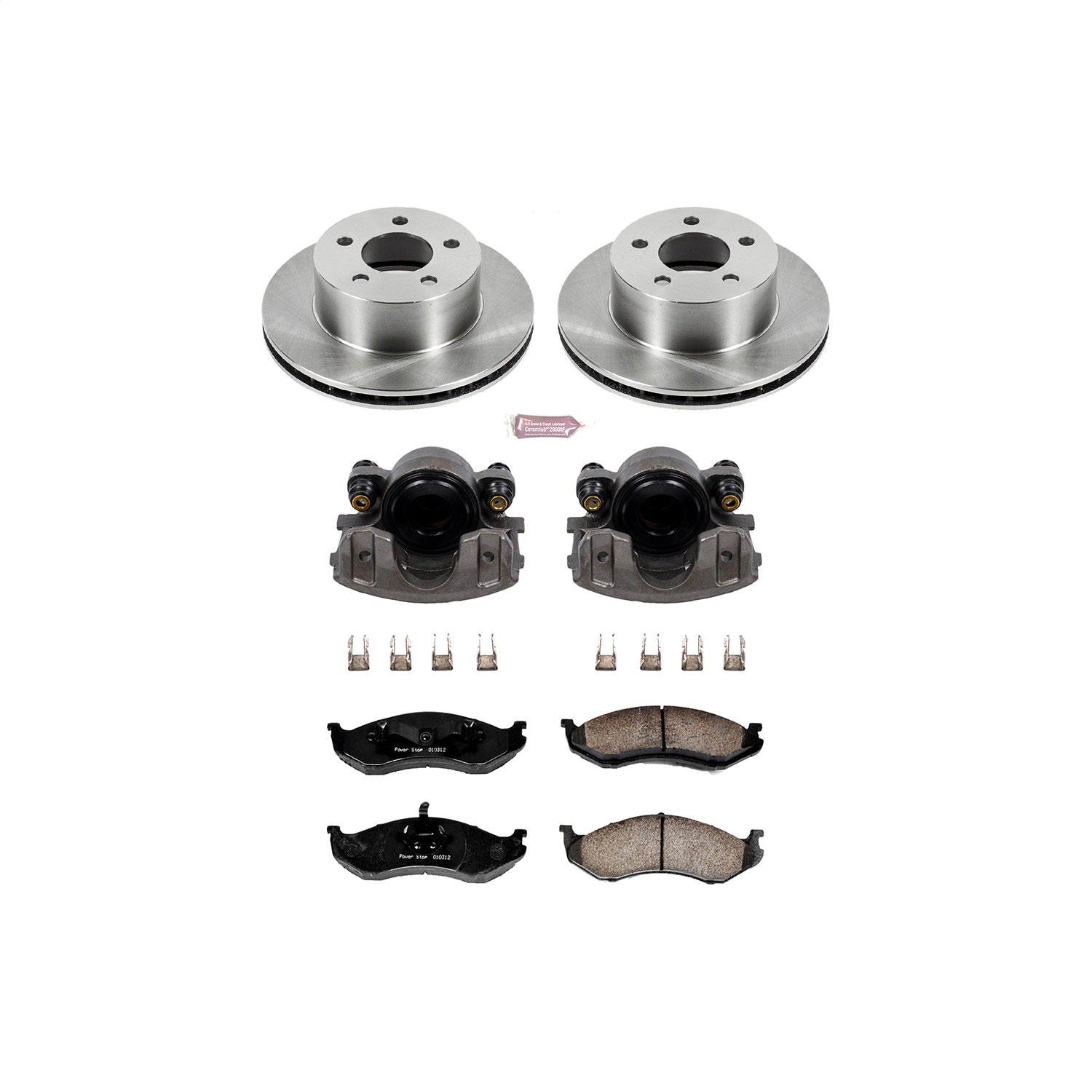 PowerStop - Power Stop 90-99 Jeep Cherokee Front Autospecialty Brake Kit w/Calipers - KCOE2119 - MST Motorsports