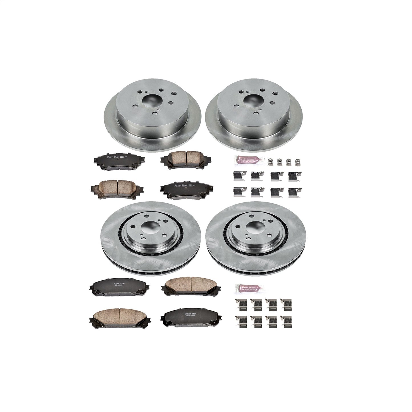 PowerStop - Power Stop 10-15 Lexus RX350 Front & Rear Autospecialty Brake Kit - KOE5828 - MST Motorsports