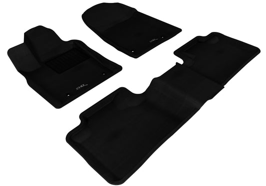 3D MAXpider - 3D MAXpider 2013-2020 Jeep Grand Cherokee Kagu 1st & 2nd Row Floormats - Black - L1JP00501509 - MST Motorsports