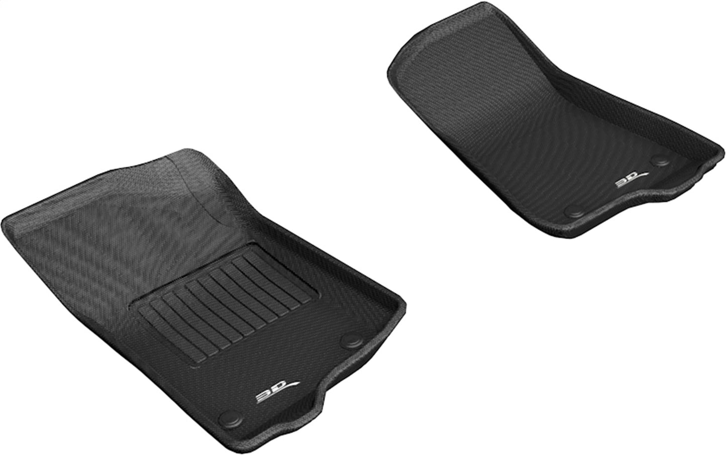 3D MAXpider - 3D MAXpider 2018-2020 Jeep Wrangler JL Sport/Gladiator Jt Kagu 1st Row Floormat - Black - L1JP01911509 - MST Motorsports