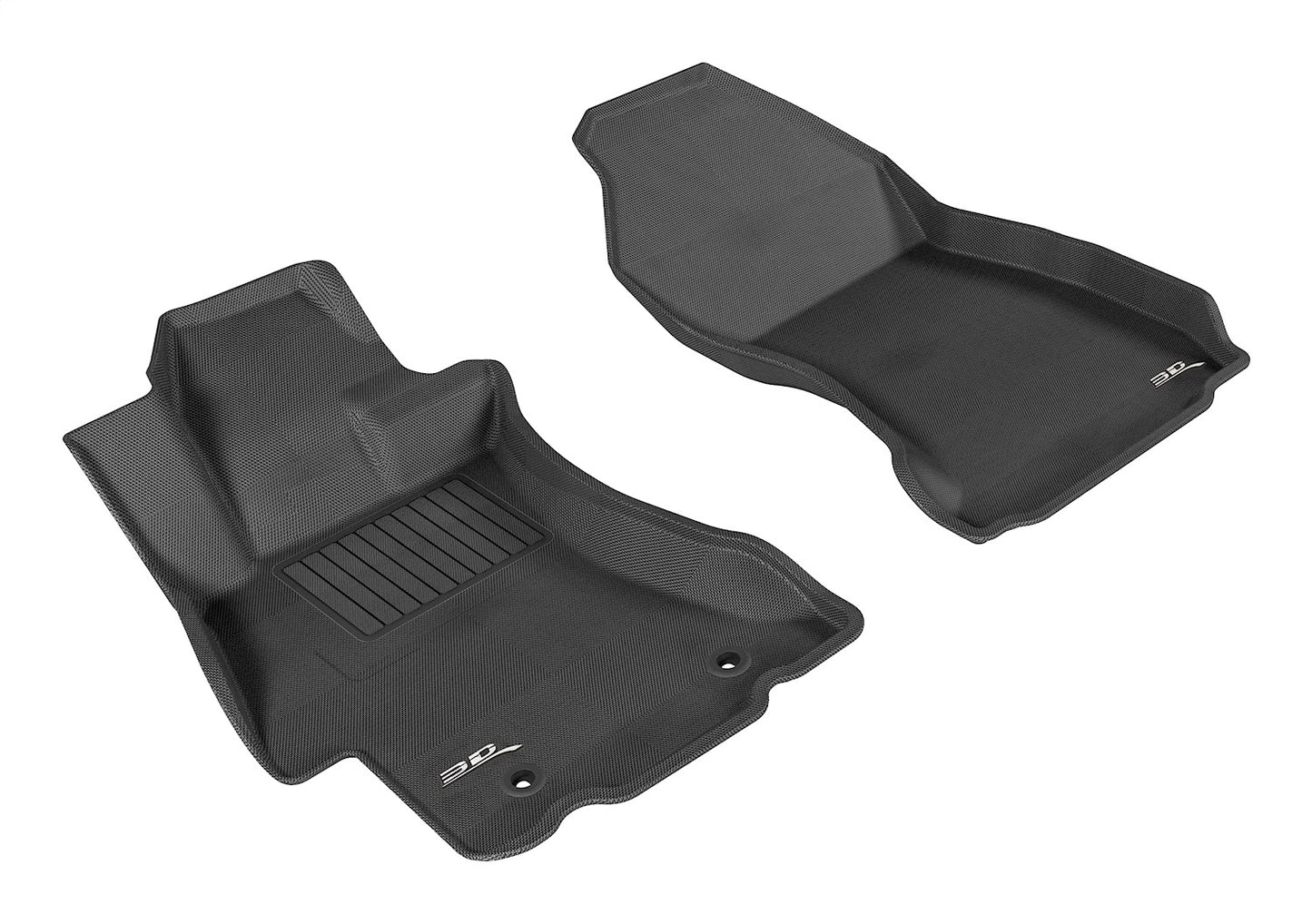 3D MAXpider - 3D MAXpider 2012-2019 Subaru Impreza/XV Crosstrek/WRX/Sti Kagu 1st Row Floormat - Black - L1SB00811509 - MST Motorsports