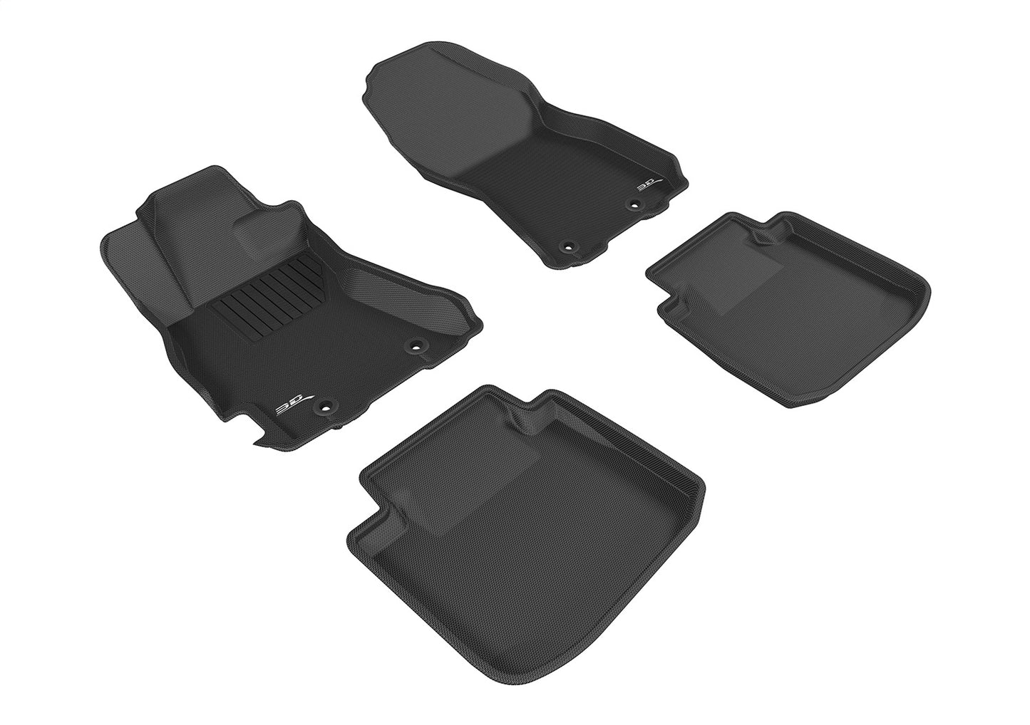 3D MAXpider - 3D MAXpider 2015-2019 Subaru Legacy/Outback Kagu 1st & 2nd Row Floormats - Black - L1SB01301509 - MST Motorsports